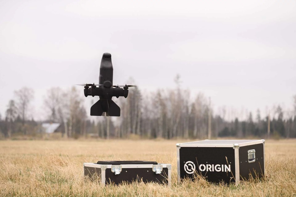 Latvian defense startup Origin Robotics unveiled the Blaze interceptor