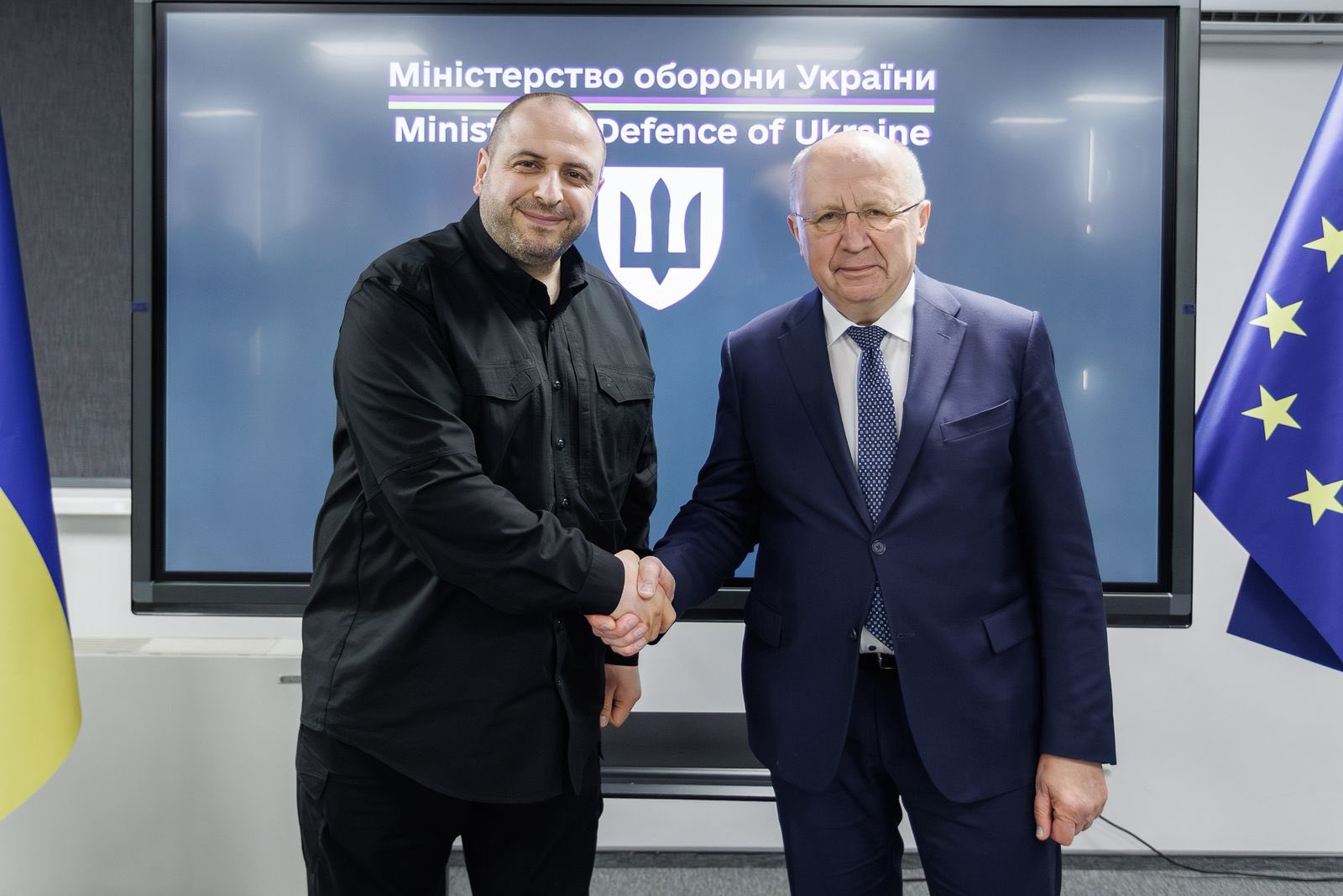 Rustem Umerov and Andrius Kubilius discuss strengthening EU support for Ukraine’s defence industry