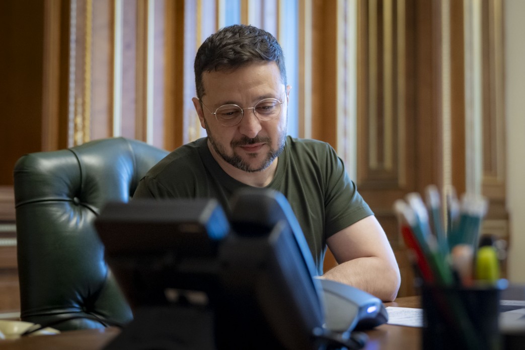 Volodymyr Zelensky speaks with Pope Leo XIV