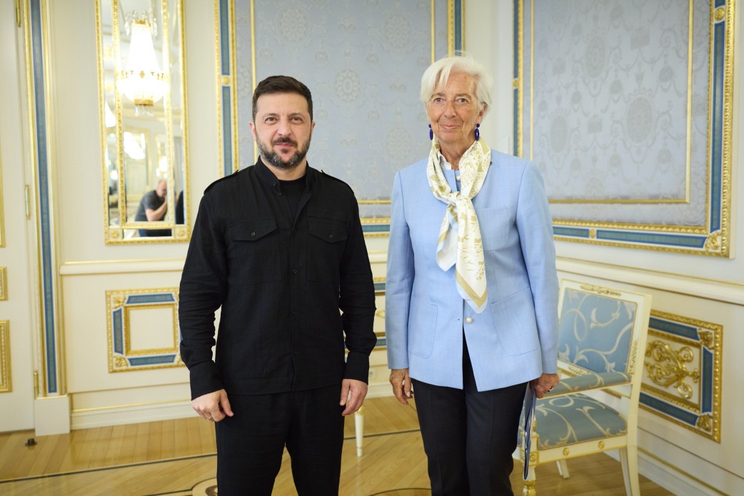Volodymyr Zelensky and European Central Bank President discuss budgetary support for Ukraine