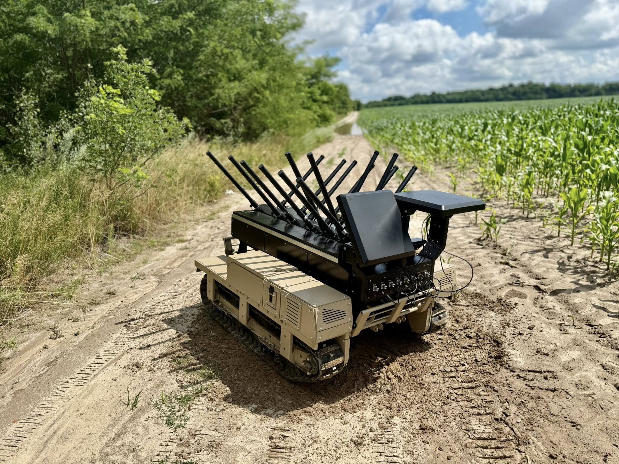 Kvertus has started mass production of the robotic electronic warfare platform AD BERSERK