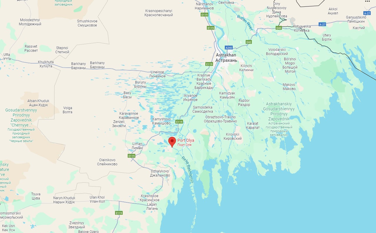 Defense forces struck the Russian port of Olya, destroying munitions supplied from Iran