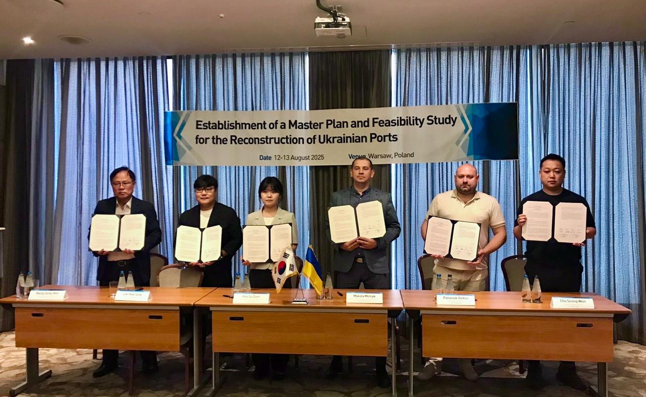 Ukraine and Korea will cooperate on projects to restore port infrastructure