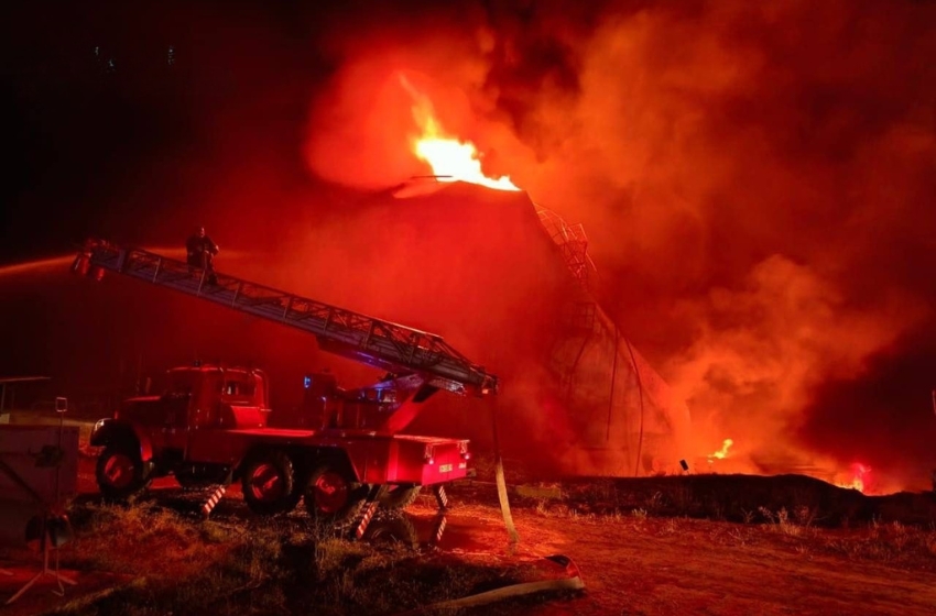 Drone attack sparks fire at Odessa energy facility