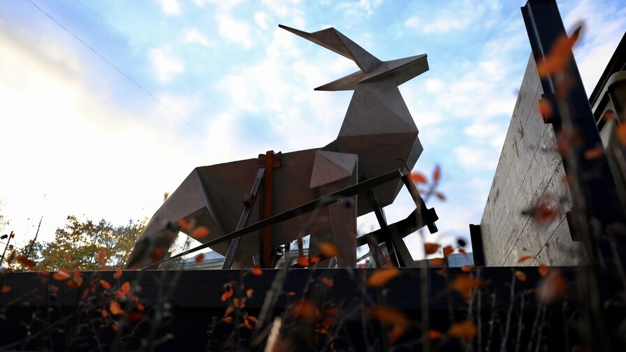 Zhanna Kadyrova’s “Origami Deer” is headed to the Venice Biennale