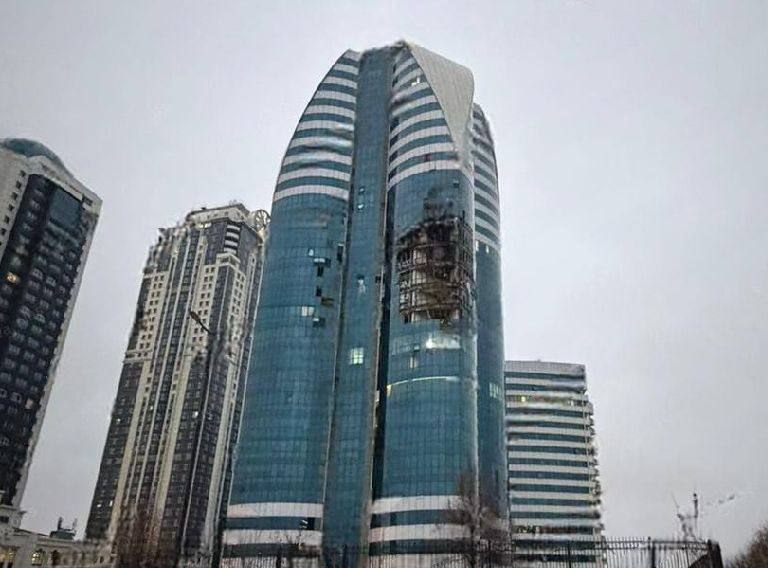 Ukrainian drone hits Grozny-city skyscraper in Chechnya