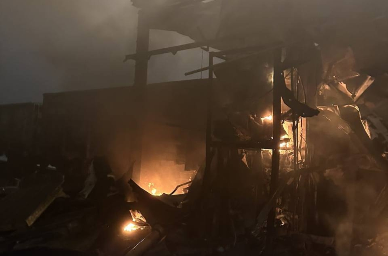 Drone attack damages warehouses, locomotive, and logistics in Pivdennyi port