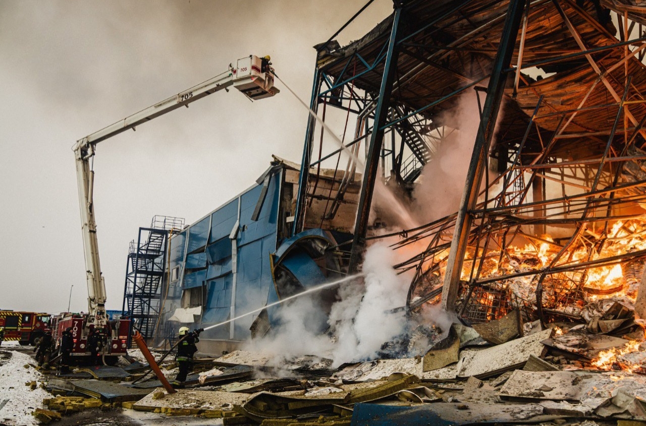 The Philip Morris factory in Kharkiv was damaged by a Russian missile strike