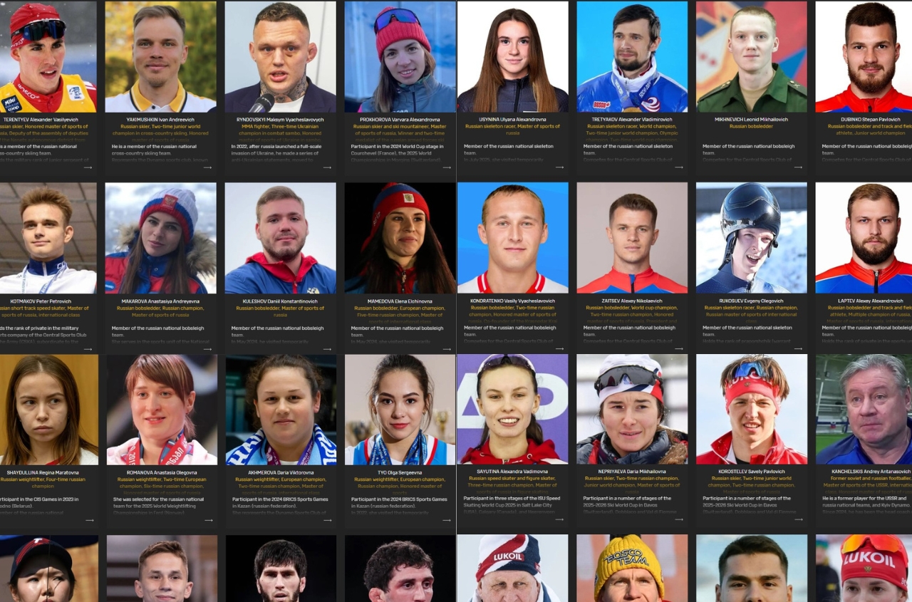 The Ukrainian Intelligence has released the names of 15 Russian athletes who support the war