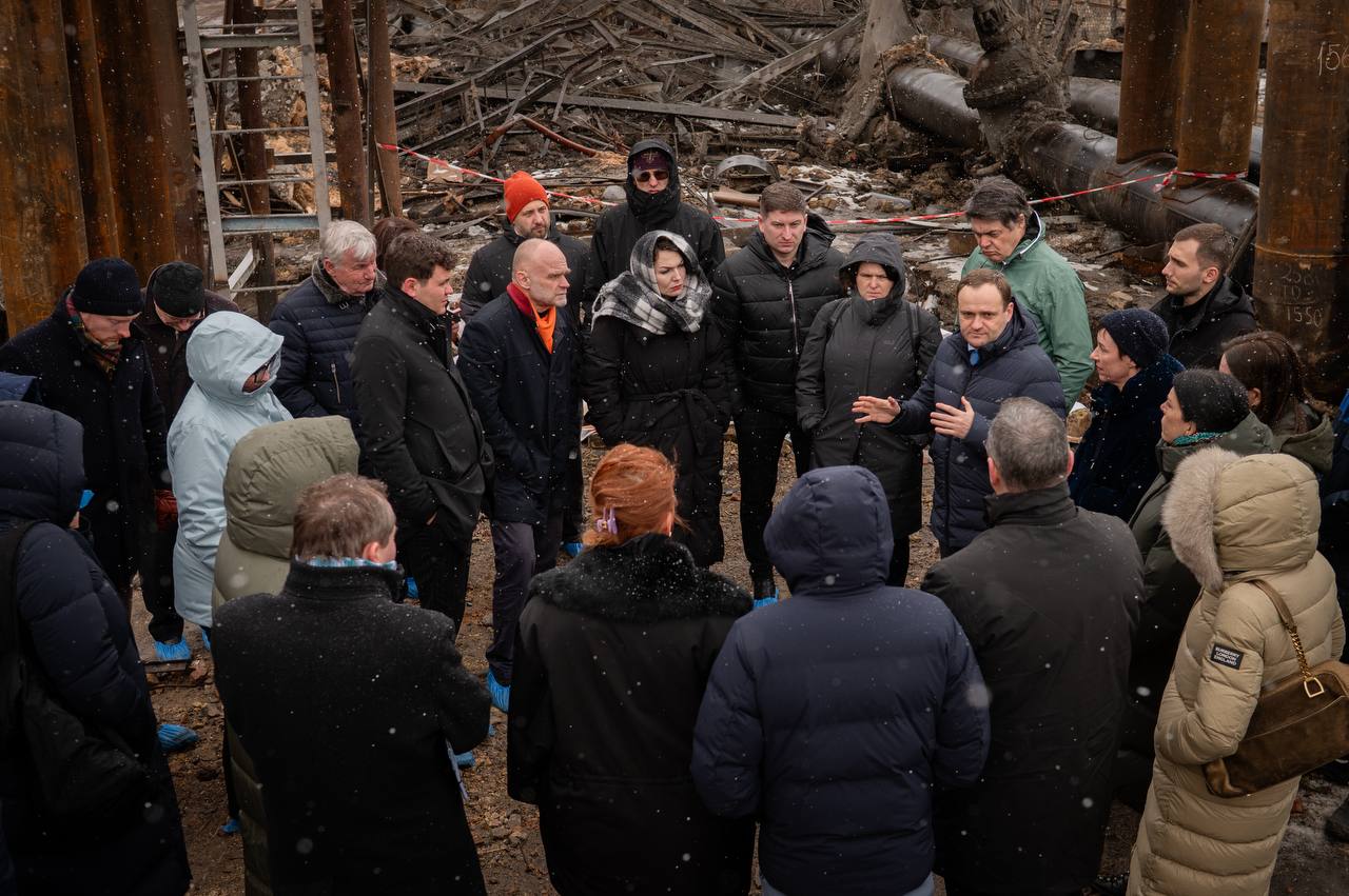 14-country European delegation inspects Kyiv Thermal Power Plant after attacks