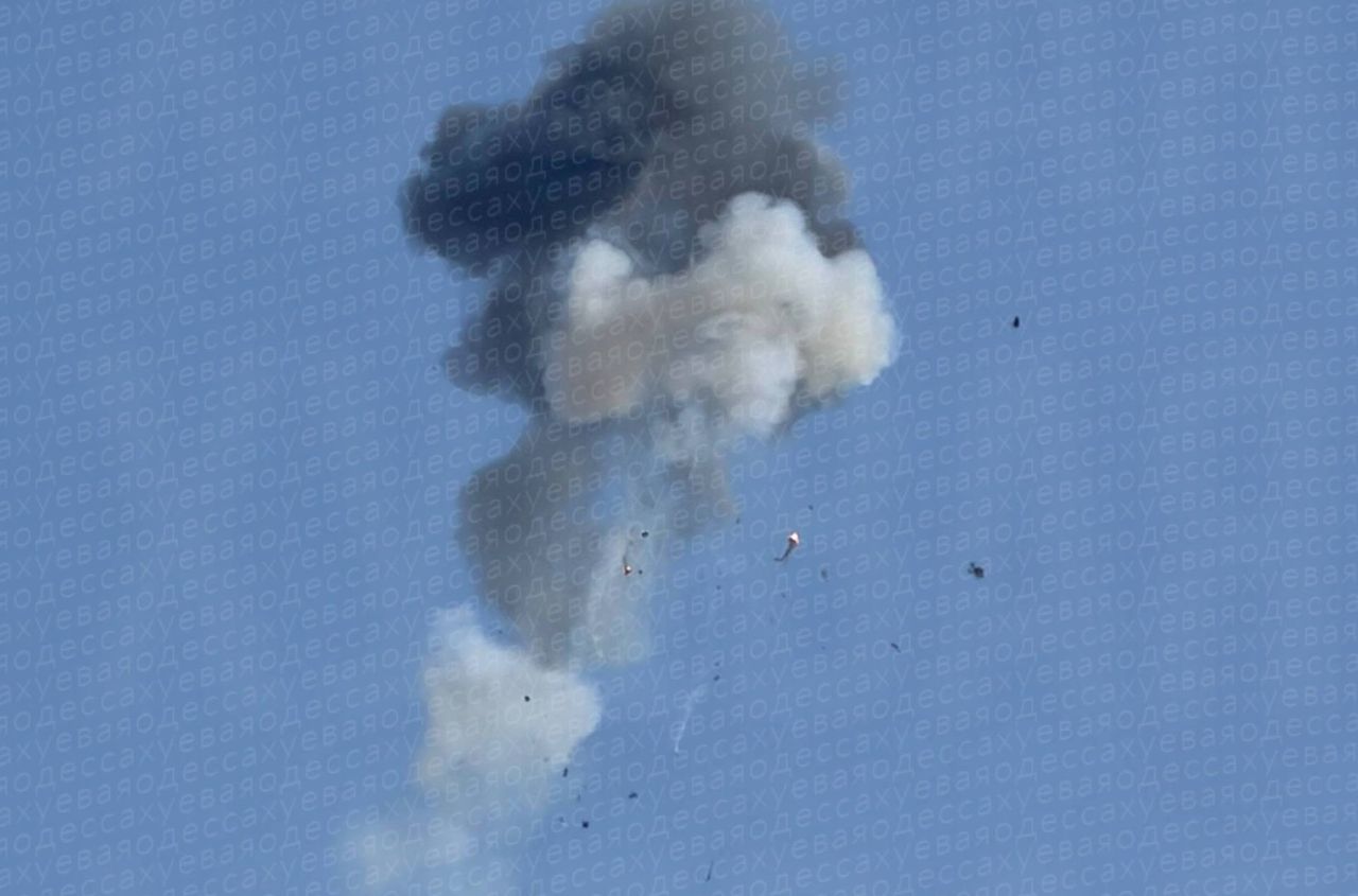 In the morning, the Russian forces struck Odessa, hitting a residential building