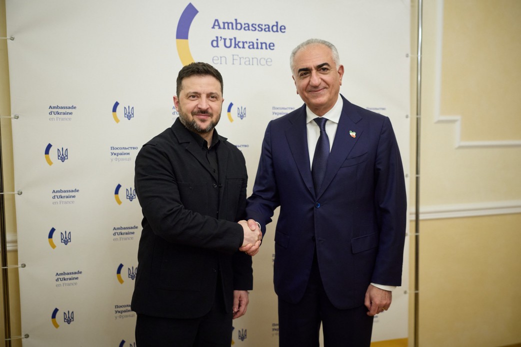 Volodymyr Zelensky met with the exiled Crown Prince of Iran
