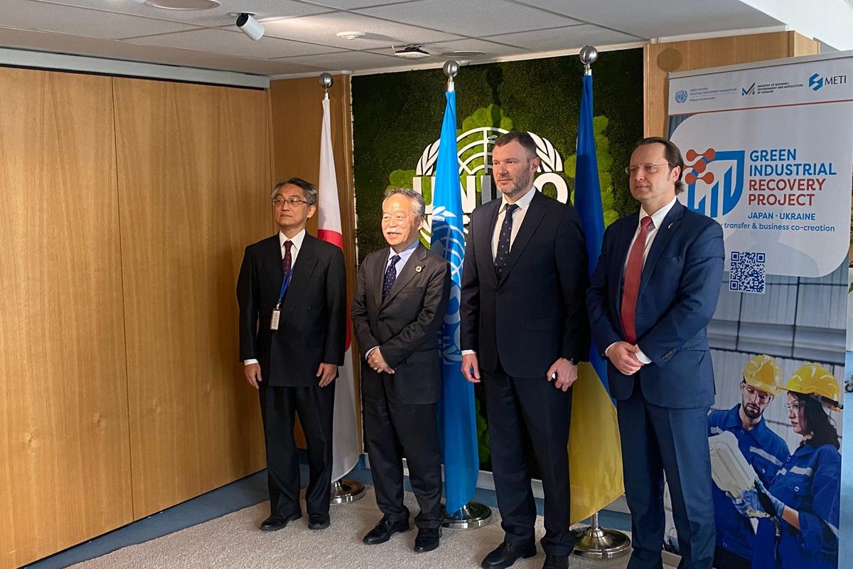 Ukraine, Japan, and UNIDO boost cooperation for Green Industrial recovery