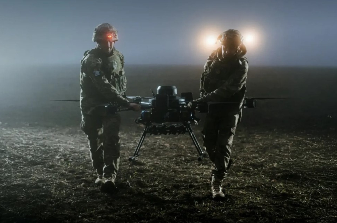 Ukrainian heavy drone crews conduct night operations to destroy Russian armor, ammo depots, and supply lines