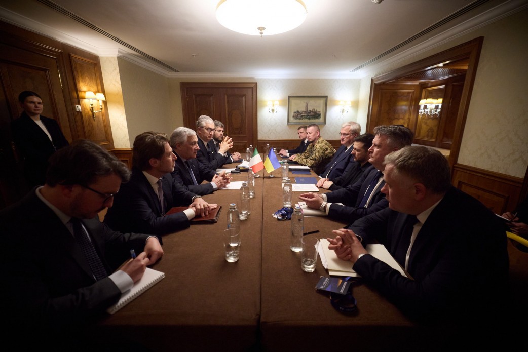 Zelensky and Tajani discuss EU, security, and bilateral cooperation