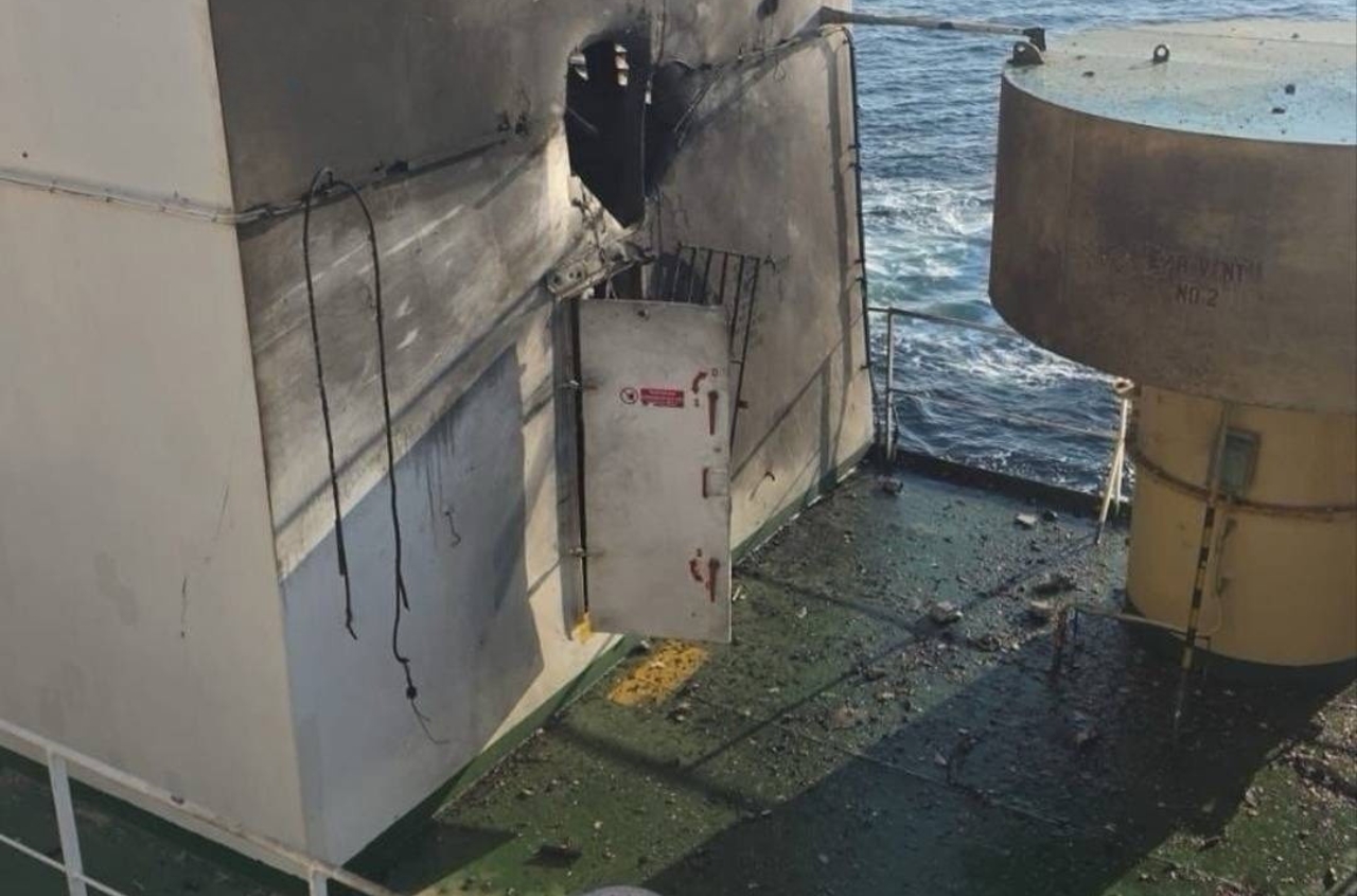 Civilian ship LADY MARIS damaged in Russian drone strike in Chornomorsk