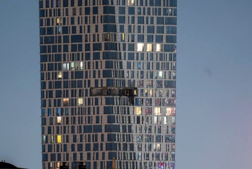 Drone attack on Moscow damages high-rise