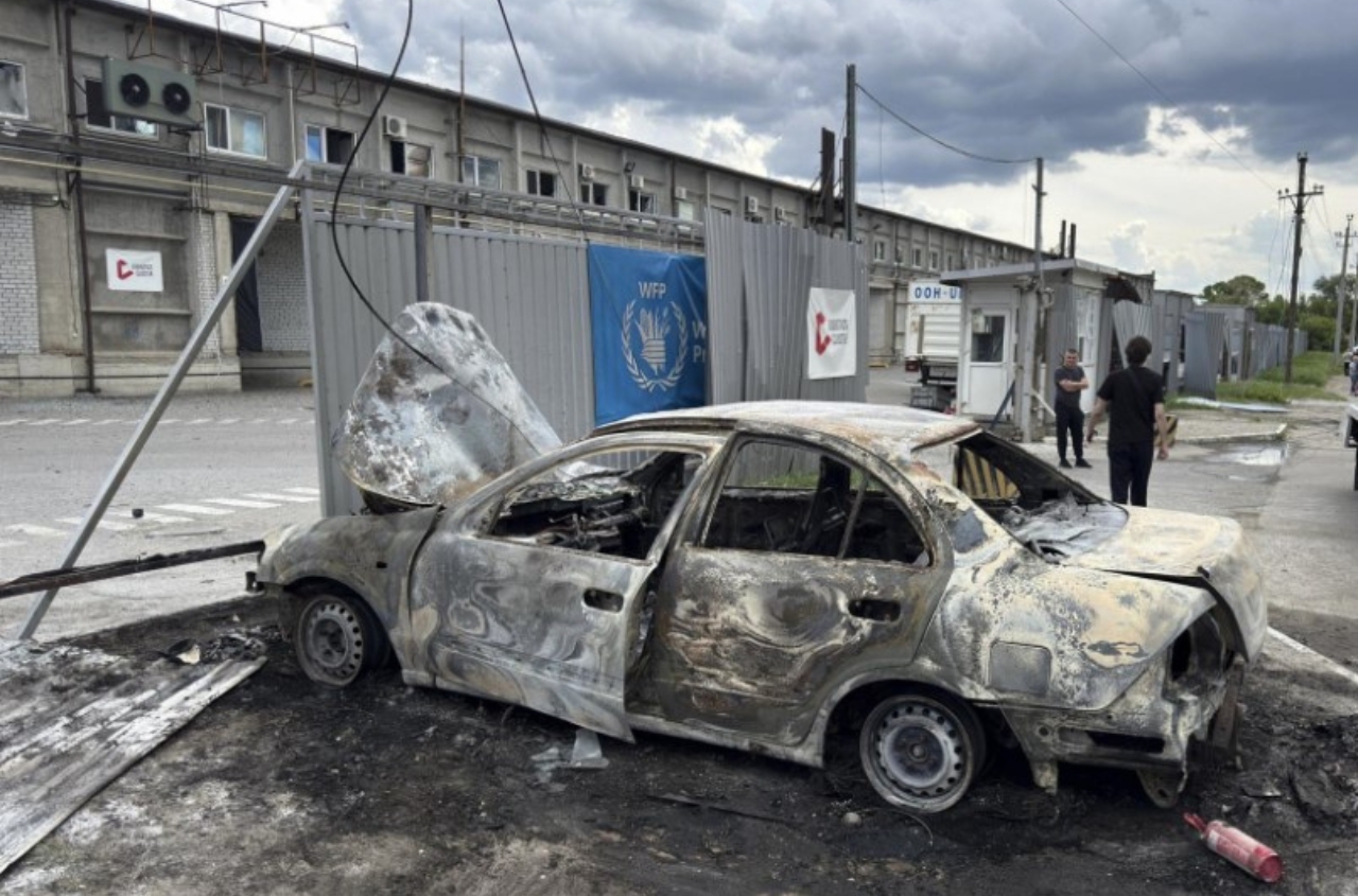 Russian forces struck a UN warehouse in Dnipro, destroying food supplies worth $1.4 million
