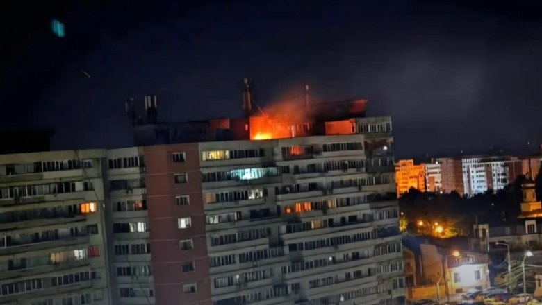 Russian drone strikes residential building in Romania