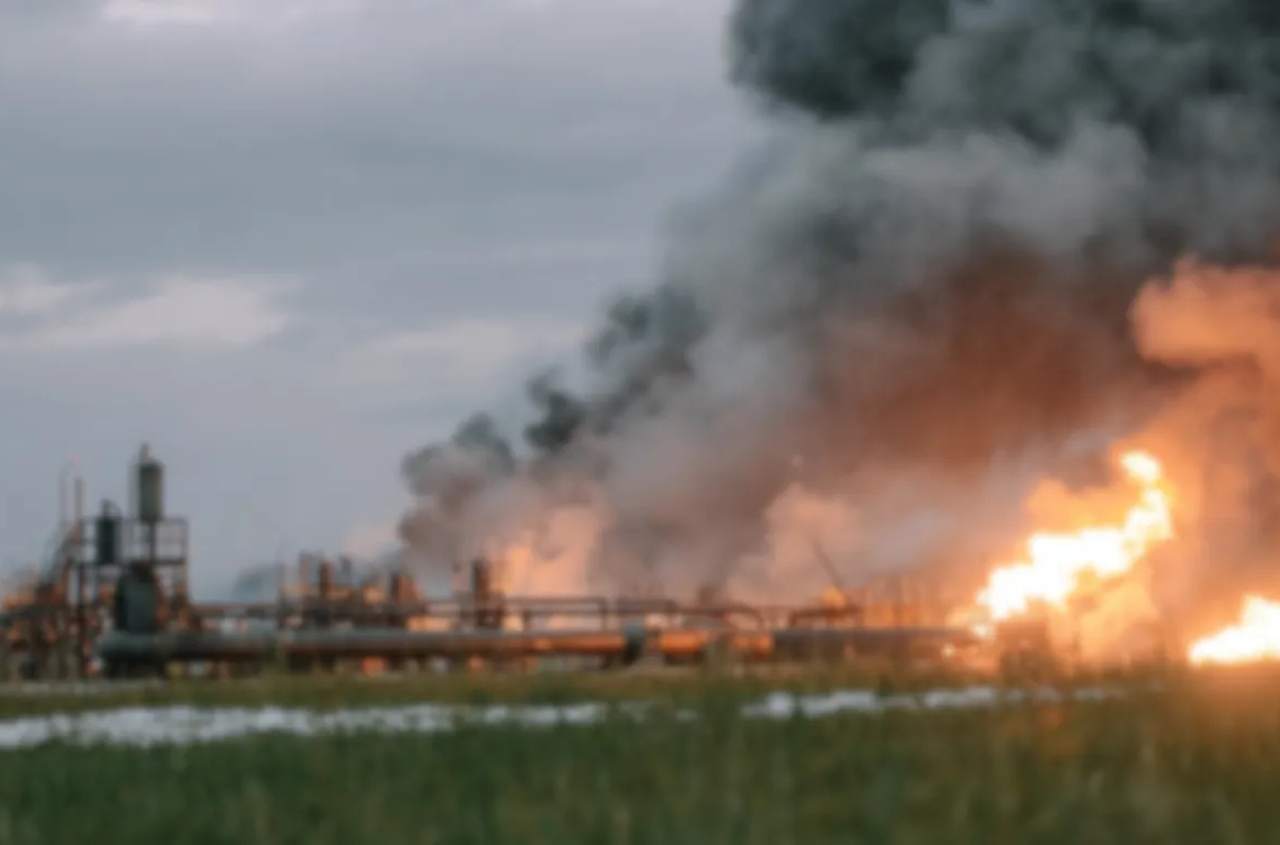 Kharkiv region gas facility hit in drone and missile attack