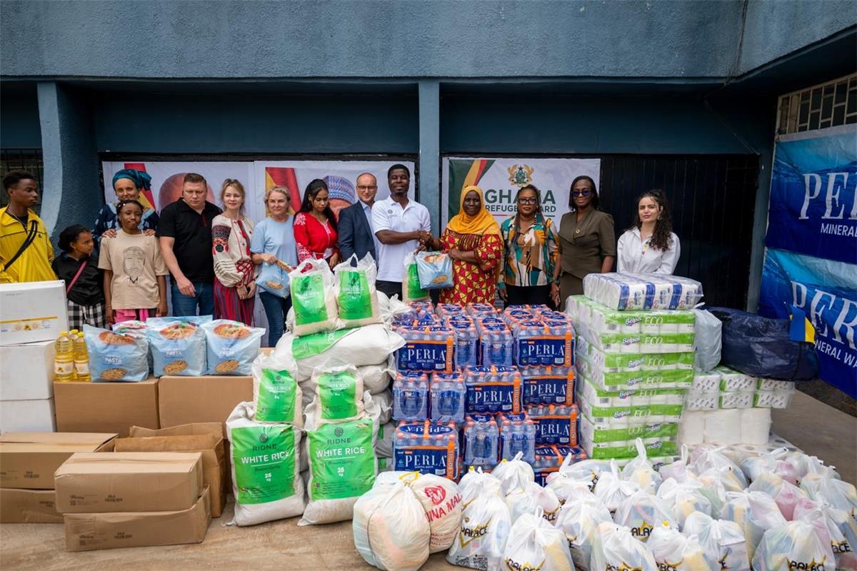 Ukrainian agricultural hub in Ghana supports flood-affected refugees