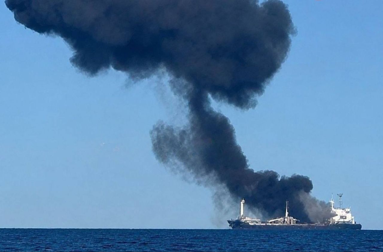 Missile hits vessel in the Black Sea near Odessa. 5 crew members were killed