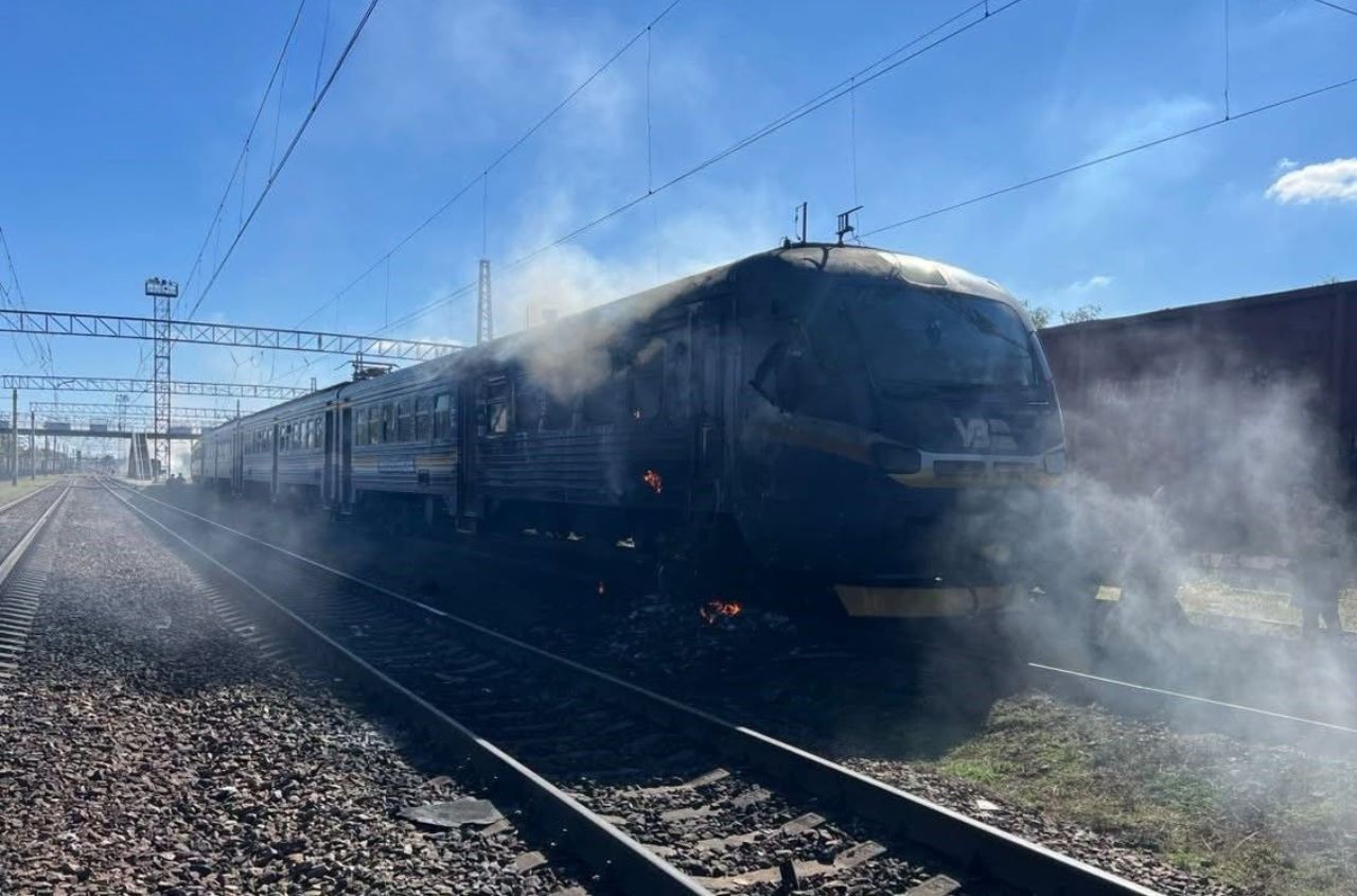 Russian drones strike passenger train twice in Zaporizhzhia region