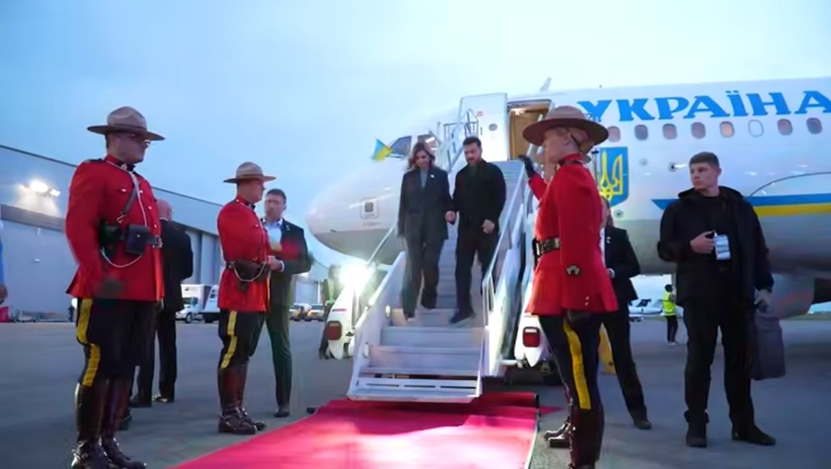Zelensky arrives in Canada for three-day visit