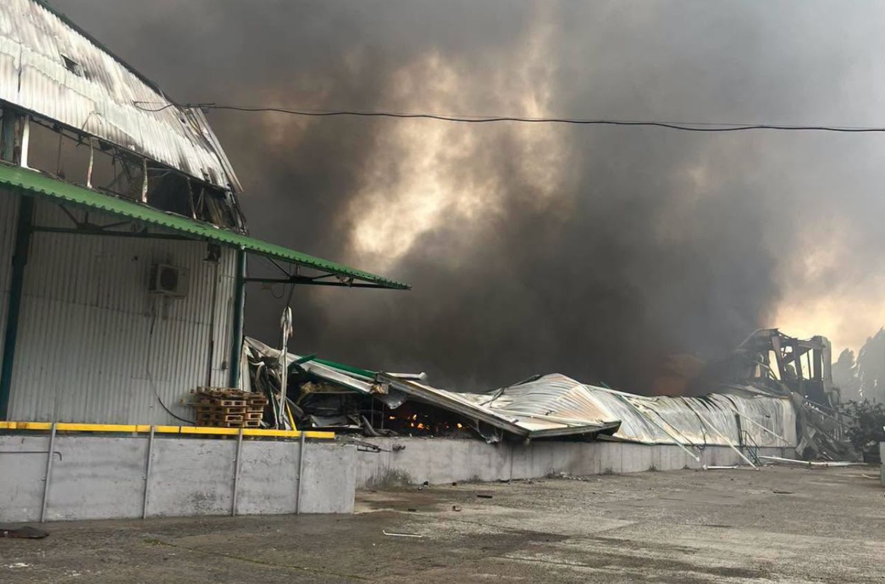 EVA sorting centre in Odessa destroyed in Russian missile attack